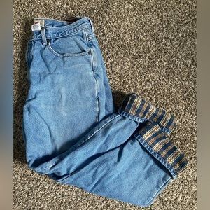 L.L. Bean flannel lined jeans